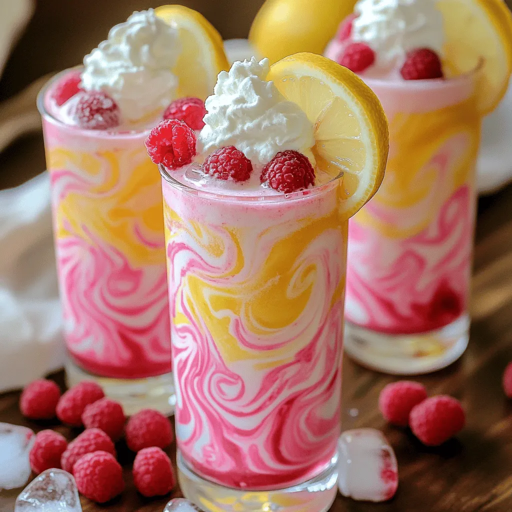 Whipped pink lemonade is a bright and tasty drink perfect for summer. To make it, you need a few fresh ingredients. First, use 1 cup of fresh lemon juice. This gives the drink its zesty flavor. You will need about 4 to 5 lemons for this. Next, grab 1 cup of granulated sugar. This adds sweetness and balances the tartness of the lemons.