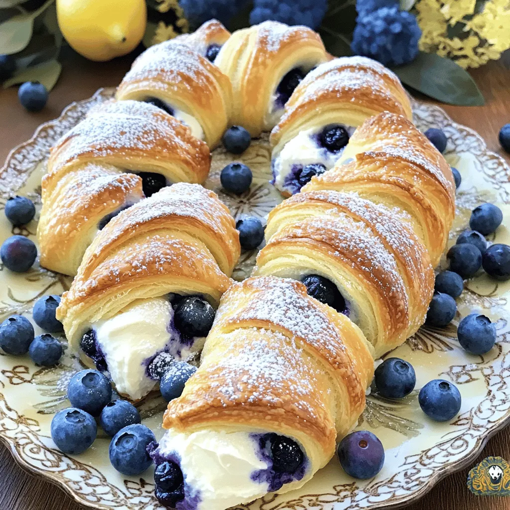 Blueberry Cheesecake Crescent Rolls Delightful Treat
