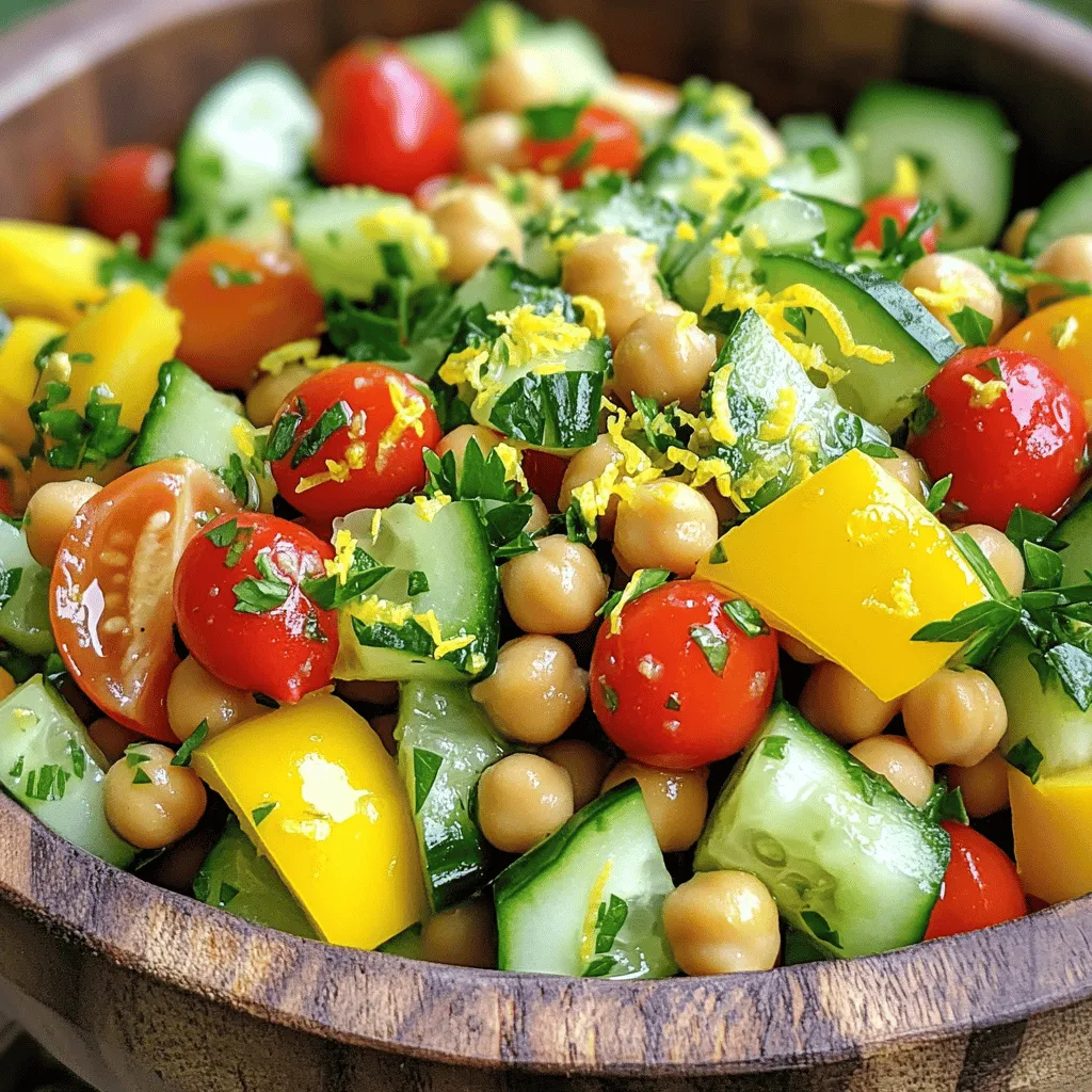 Lemony Chickpea Salad Fresh and Flavorful Delight