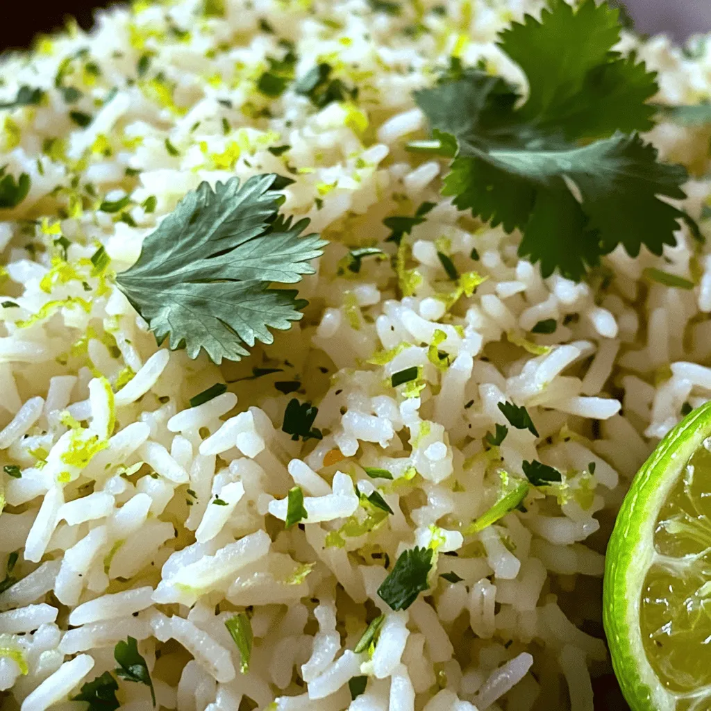 To make a great copycat cilantro lime rice, you need simple, fresh ingredients. Here’s what you will need: