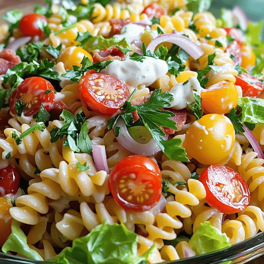 Savory BLT Pasta Salad Easy and Fresh Recipe