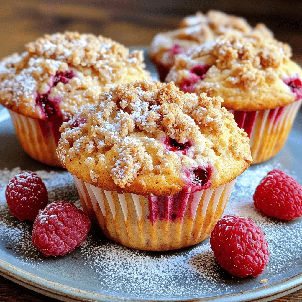 Almond Raspberry Streusel Muffins Delightful Treat
