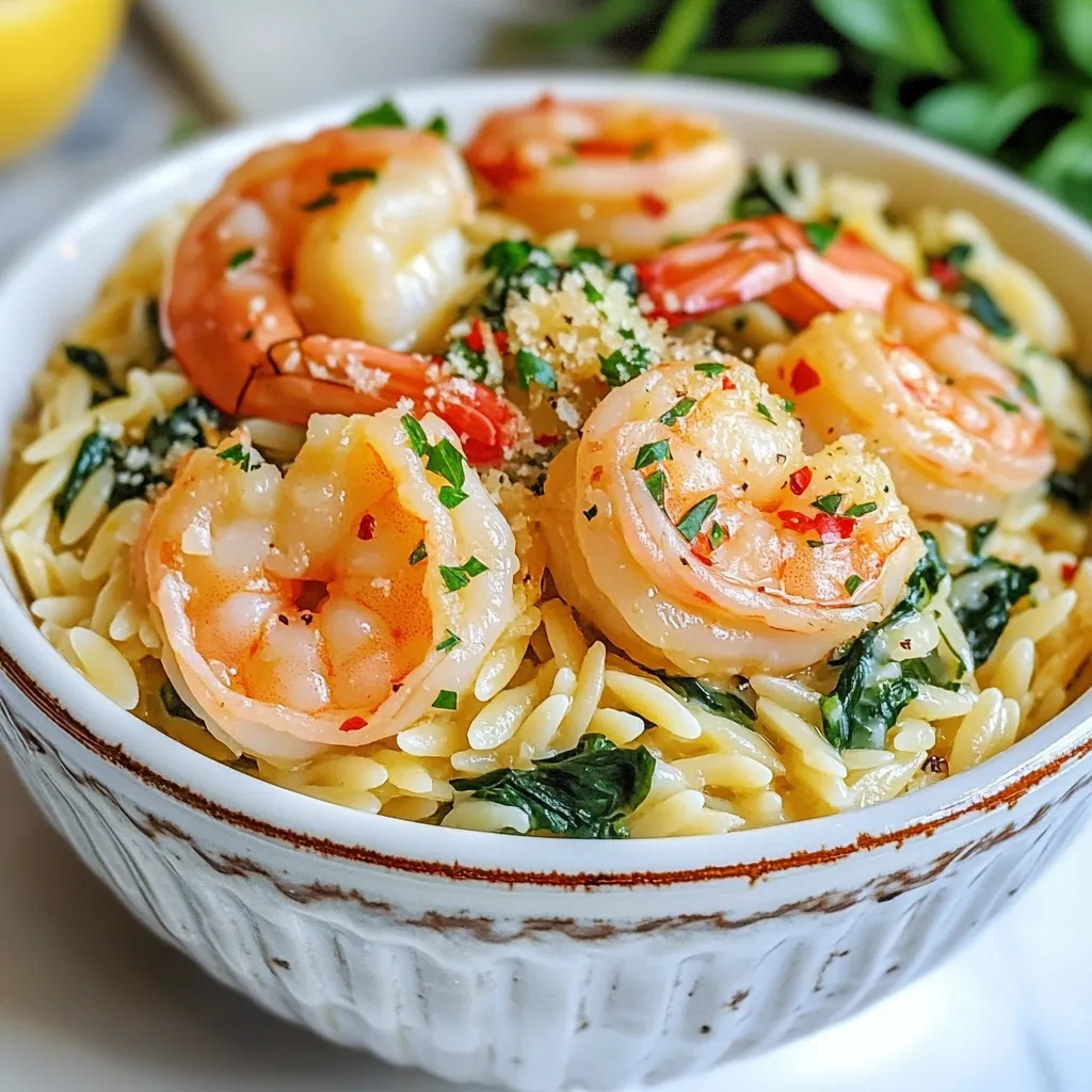 Lemon Garlic Shrimp Orzo Delightful and Simple Meal