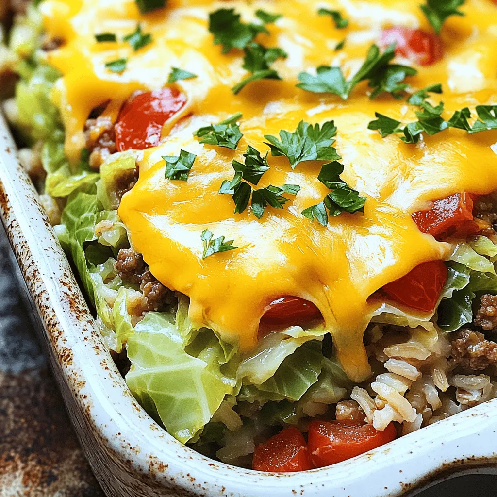 Comforting Cabbage and Ground Beef Casserole Recipe