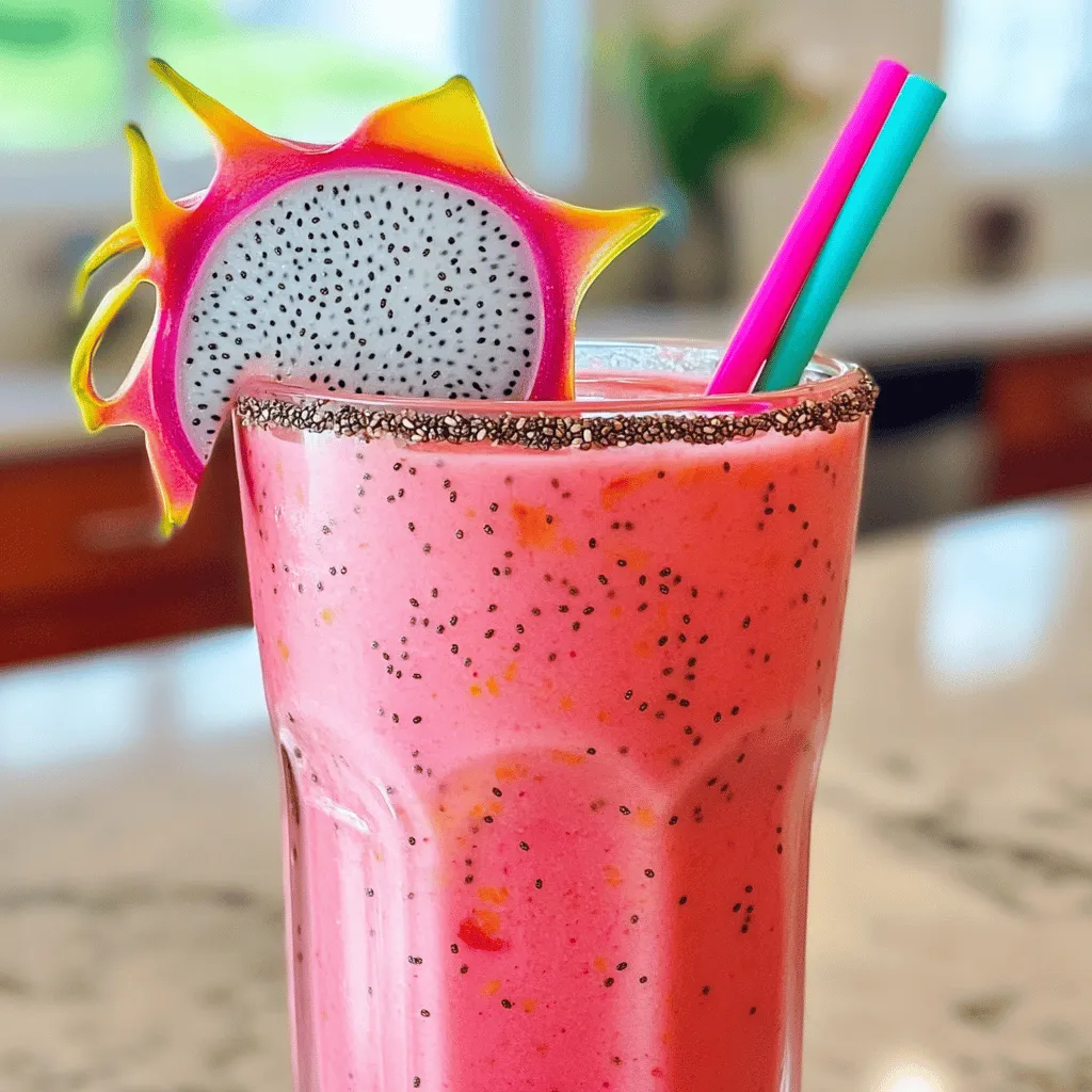 Tropical Dragon Fruit Smoothie Recipe: A Refreshing Delight