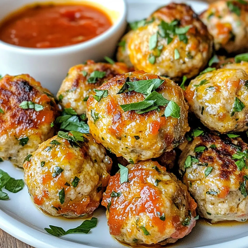 Garlic Herb Turkey Meatballs Quick and Savory Dish