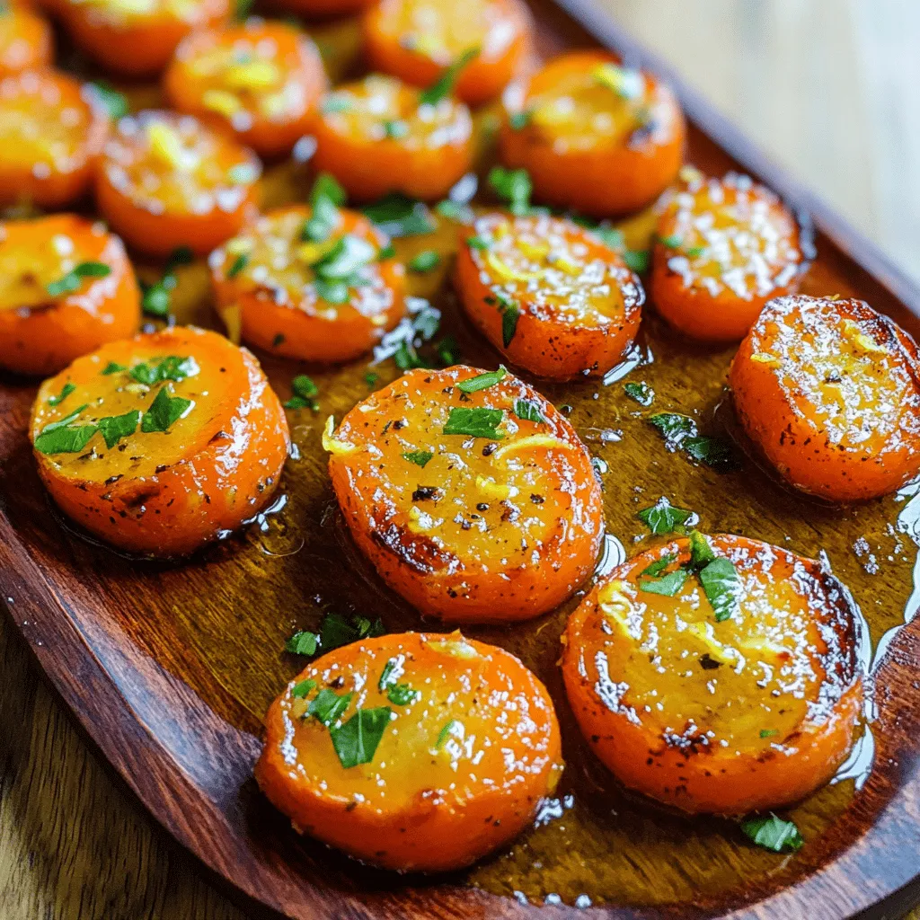 Tangy Lemon Garlic Roasted Carrots Easy Healthy Side