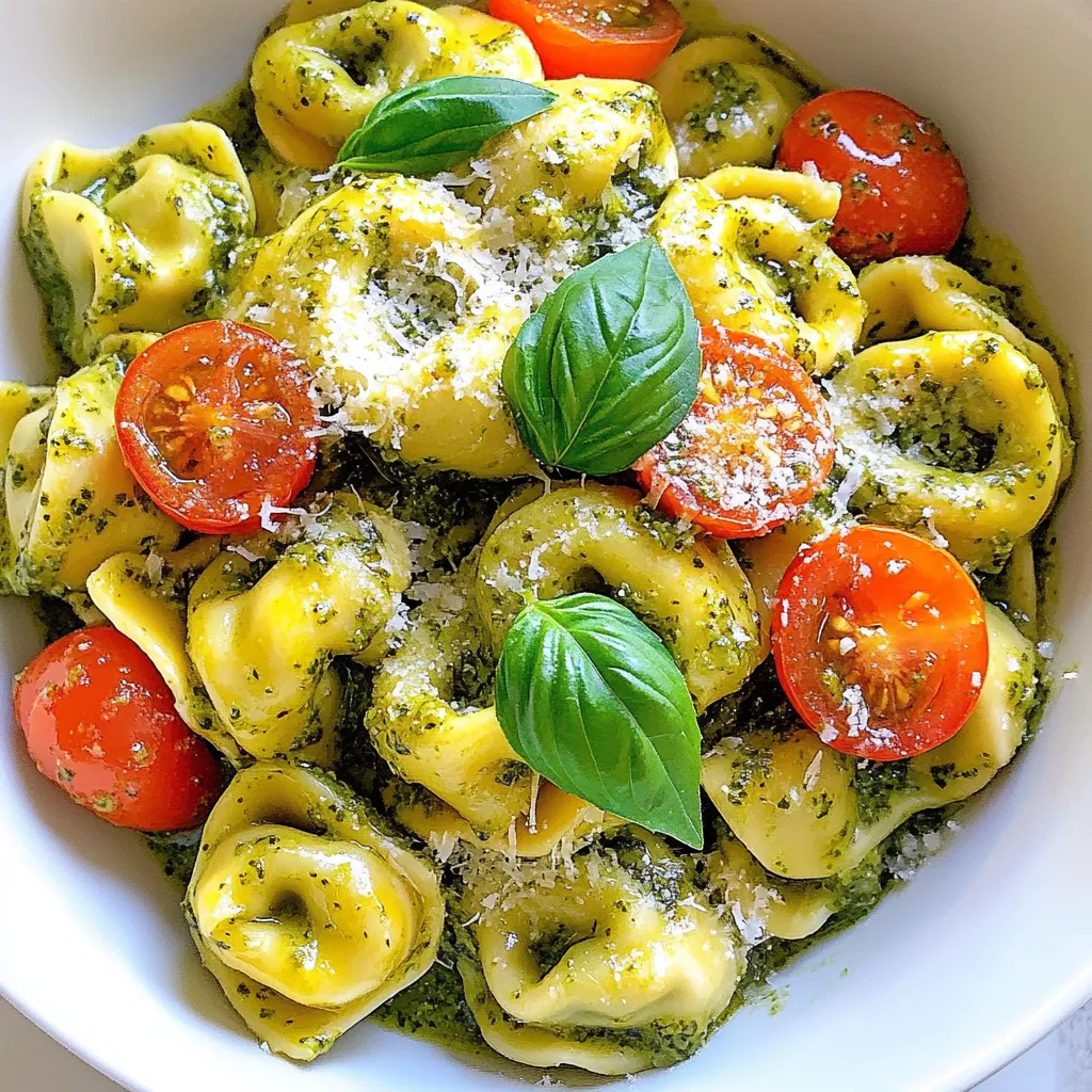 Creamy Pesto Tortellini Quick and Flavorful Meal
