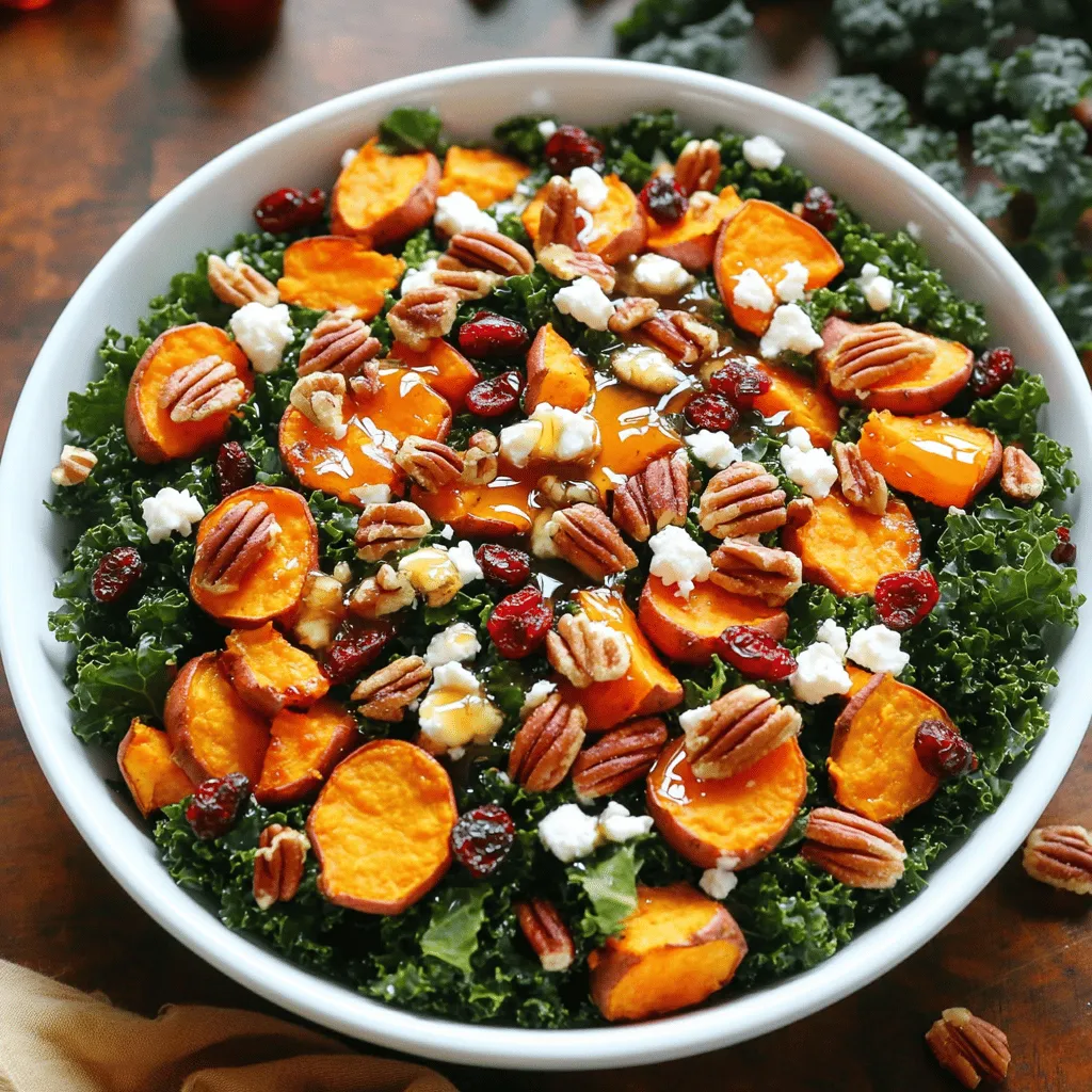 Roasted Sweet Potato Kale Salad Flavorful Nutritional Dish