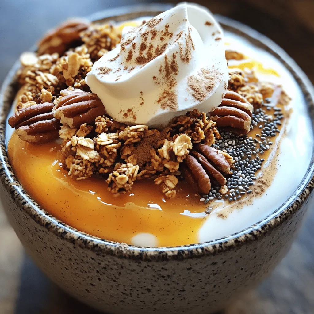 Pumpkin Pie Yogurt Bowl Flavorful Fall Delight