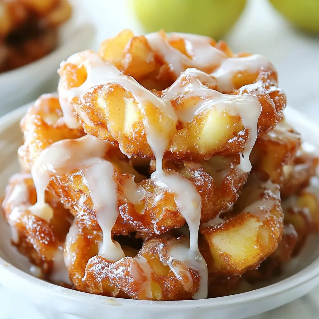 Maple Glazed Apple Fritters Easy and Delicious Recipe