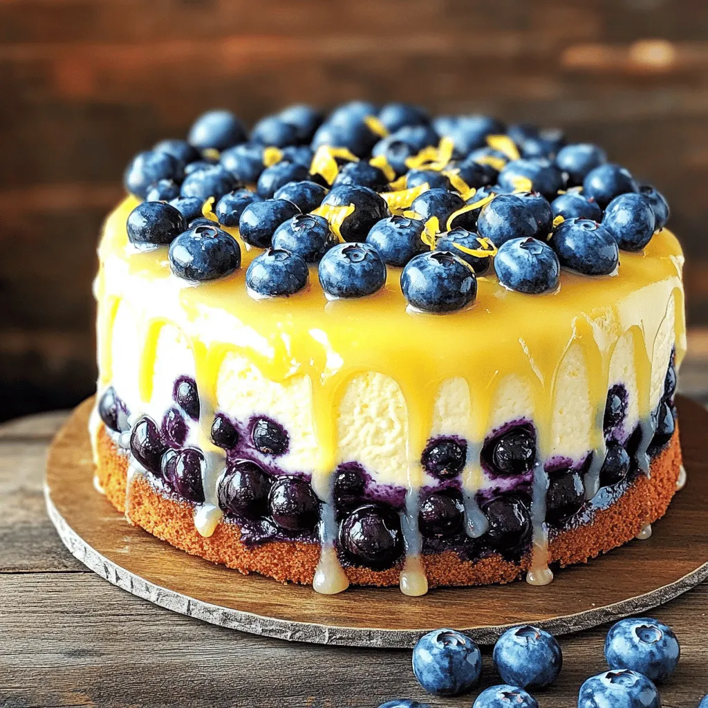 Lemon Blueberry Cheesecake Cake: A Refreshing Delight