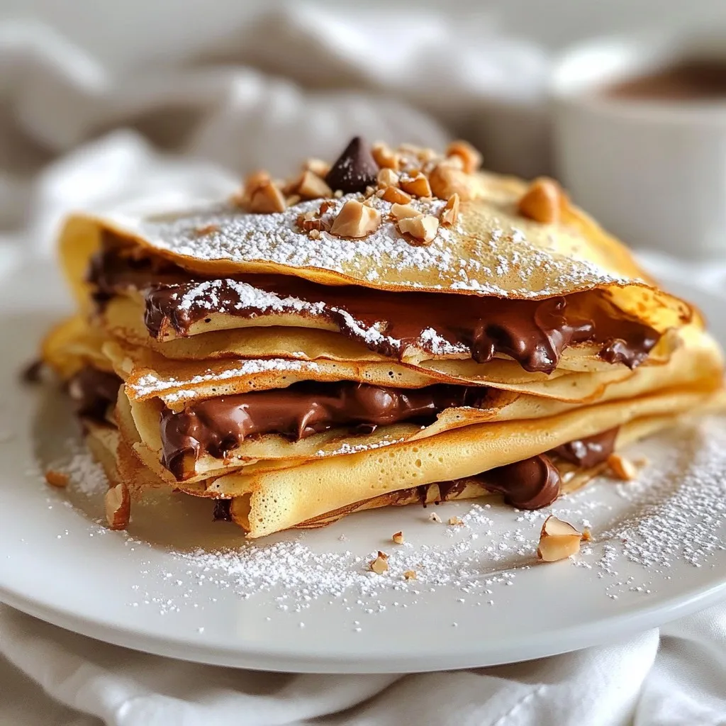 Chocolate Hazelnut Crepes Irresistible Delight Recipe
