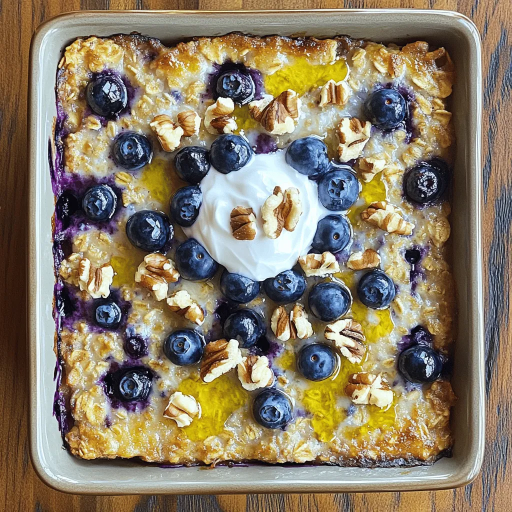 Blueberry Oatmeal Bake Wholesome Breakfast Delight