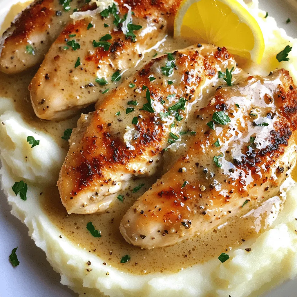 Savory Garlic Chicken in a Creamy Sauce Delight
