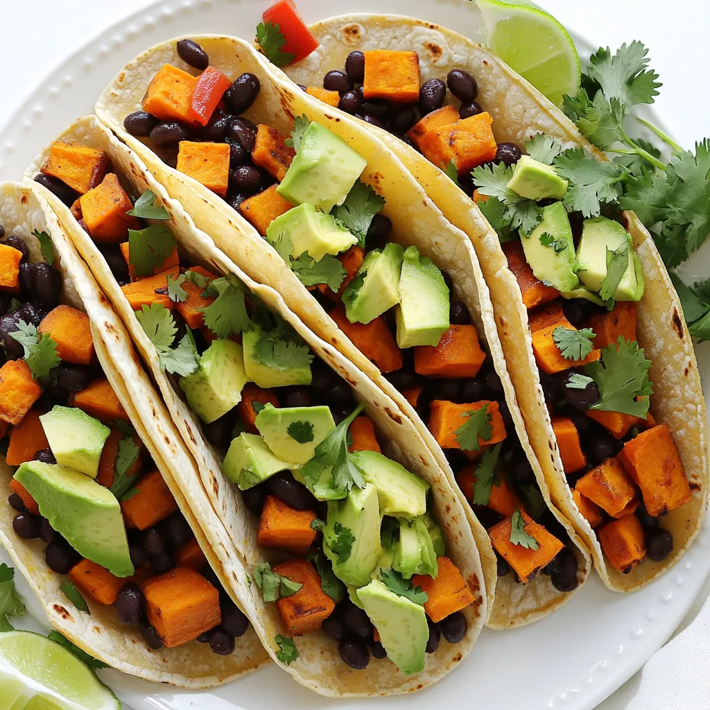 Flavorful Sheet Pan Sweet Potato Black Bean Tacos