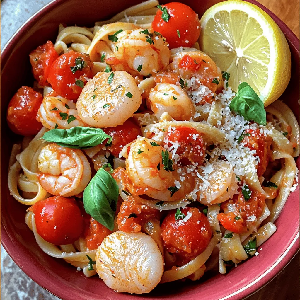 Spicy Scallop and Shrimp Linguine Bold Flavor Dish
