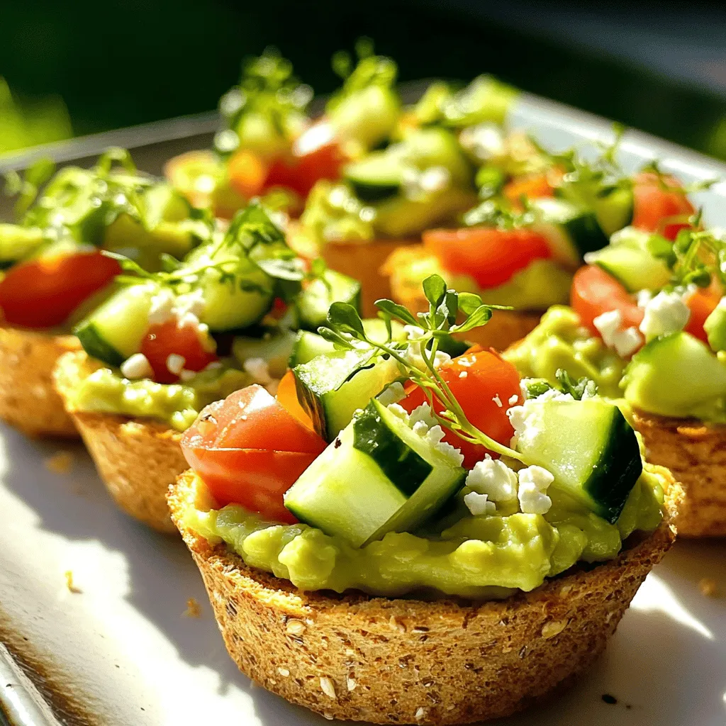 Sunshine Avocado Toast Cups Tasty and Simple Snack