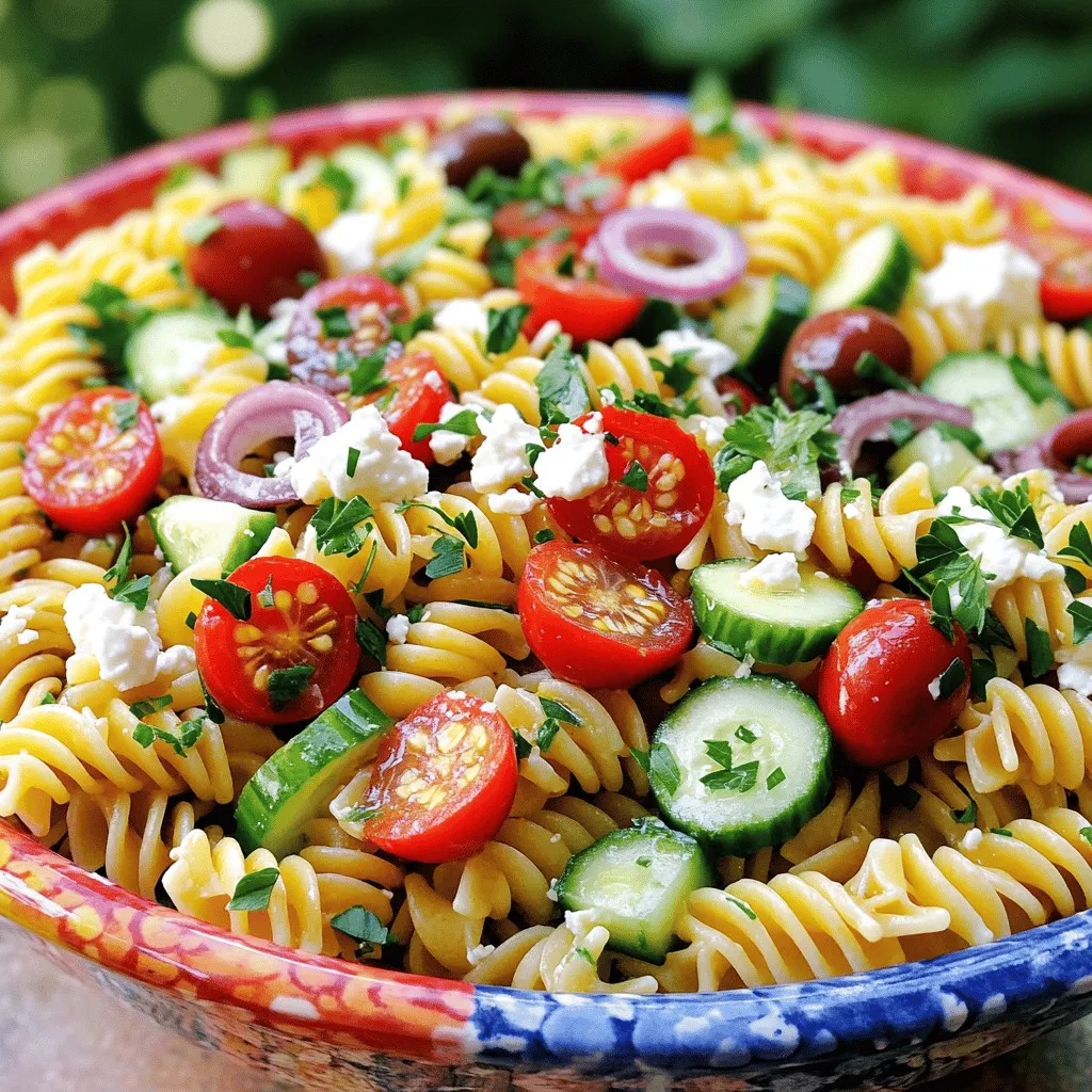 Easy Greek Pasta Salad Fresh and Flavorful Delight