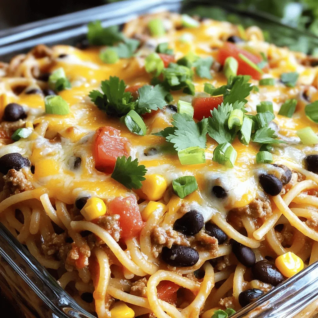 Taco Spaghetti Casserole Flavor-Packed Family Dish