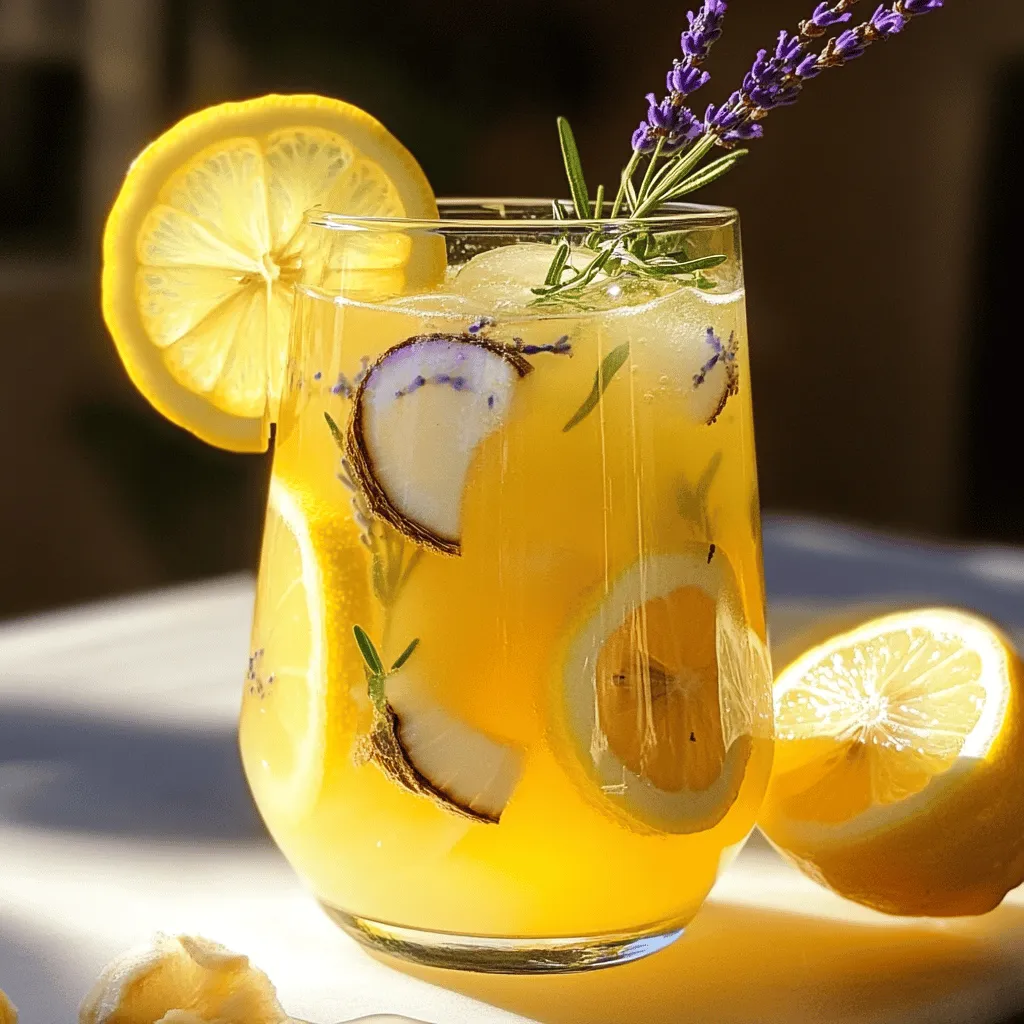 Coconut Lavender Lemonade Mocktail Recipe Refreshing Sip