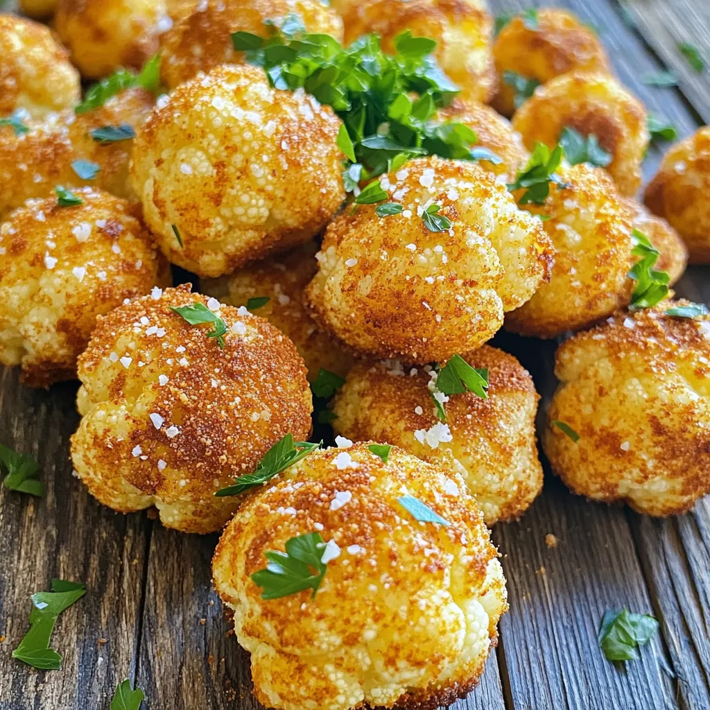 Air Fryer Parmesan Cauliflower Bites Crispy Delight