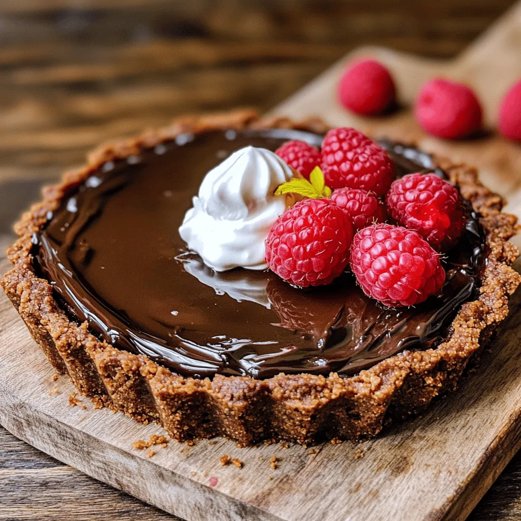 To create a delicious dark chocolate tart, you need a few key ingredients. First, let