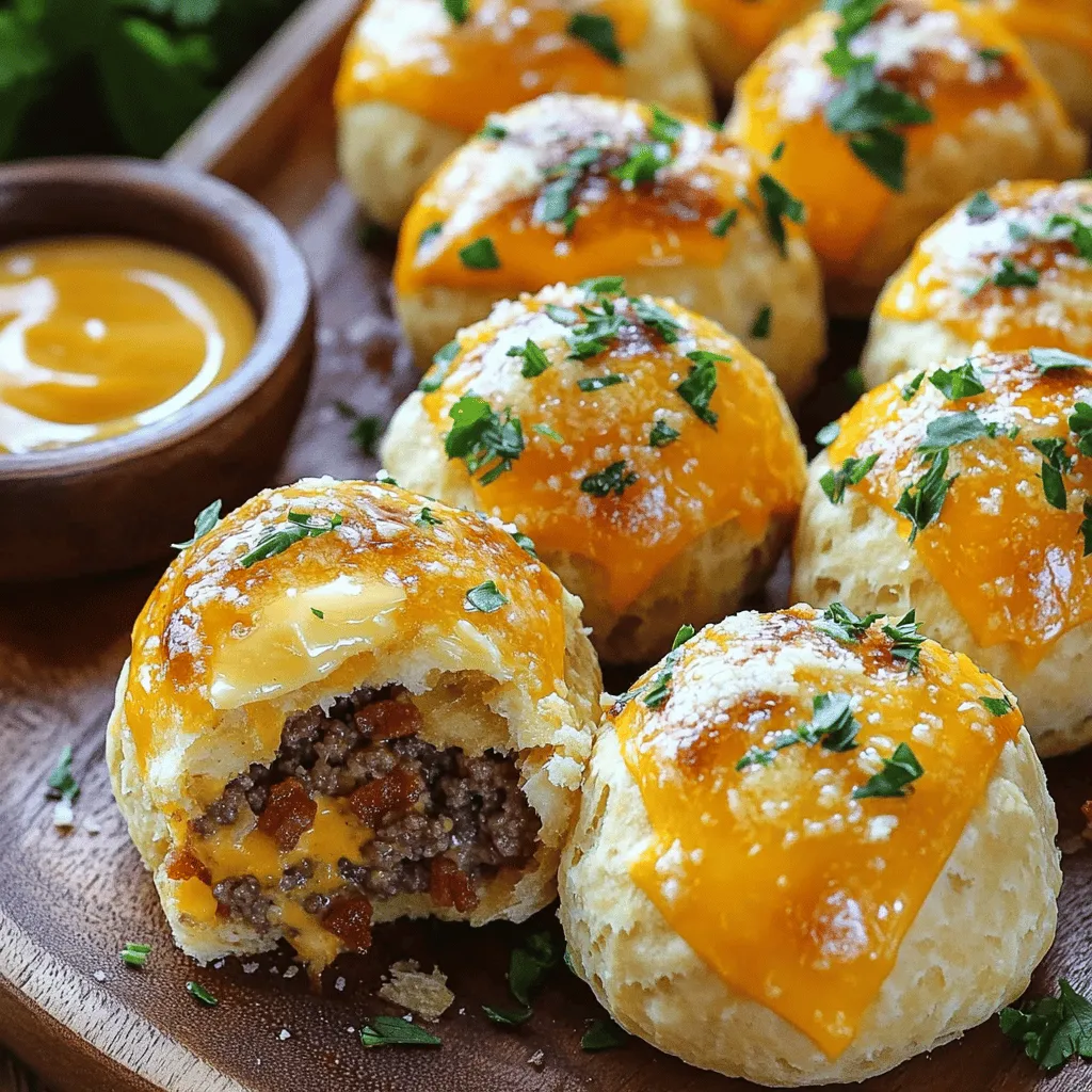Garlic Parmesan Bacon Cheeseburger Bombs Plentiful Treat
