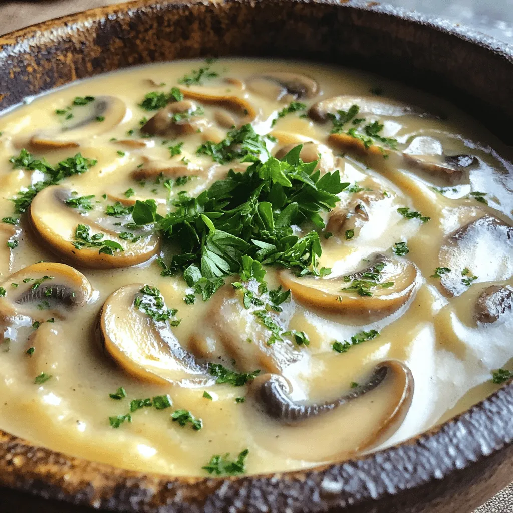 To make a creamy mushroom soup without dairy, you need a few key ingredients. First, fresh mushrooms are a must. I love using a mix of cremini, shiitake, and button mushrooms. They add great flavor and texture to the soup.