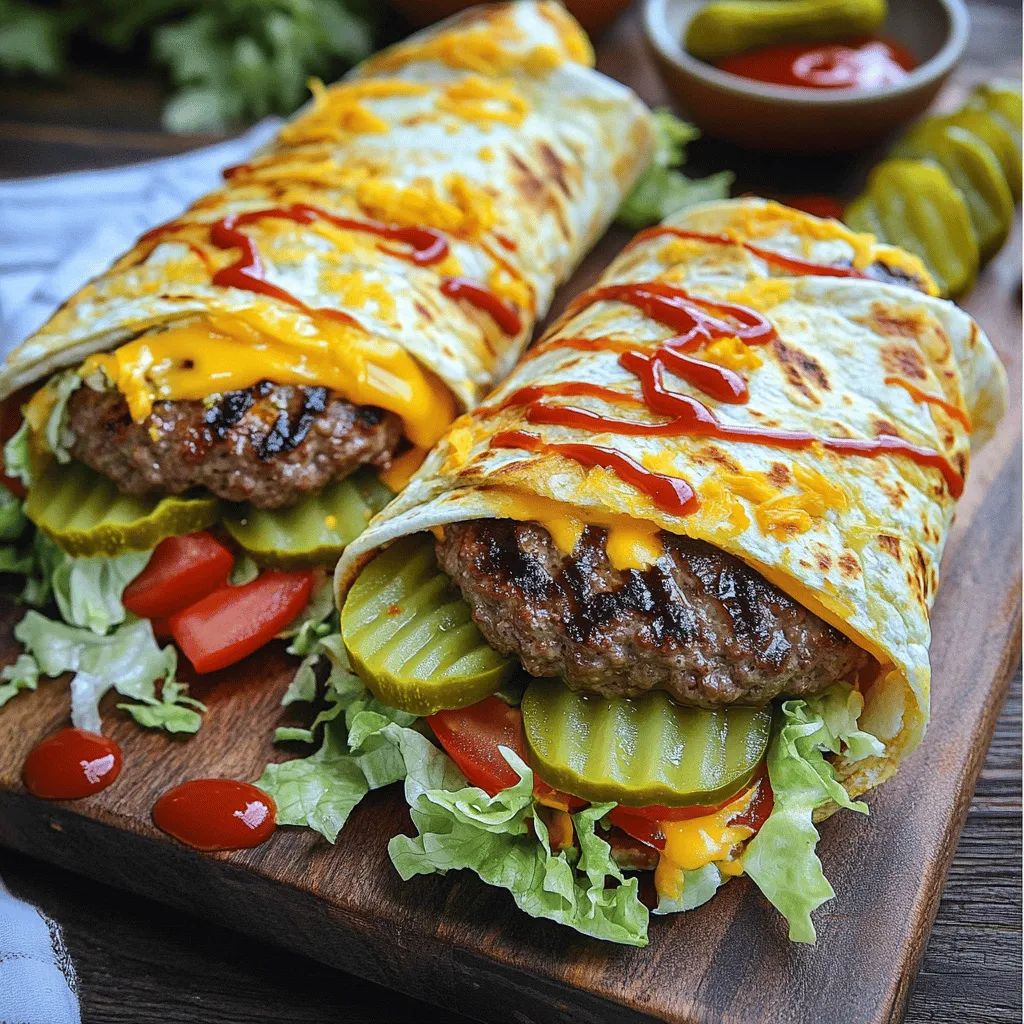 To make grilled cheeseburger wraps, you need a few key items. Here’s what to gather: