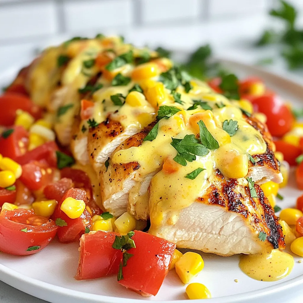 Mexican Chicken with Cheese Sauce Tasty and Easy Meal