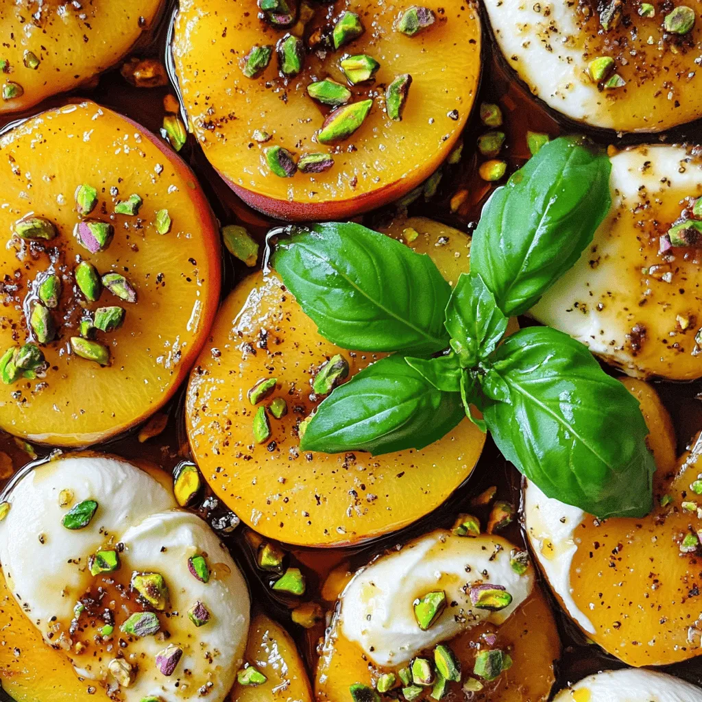 Roasted Peaches with Mozzarella Flavorful Delight