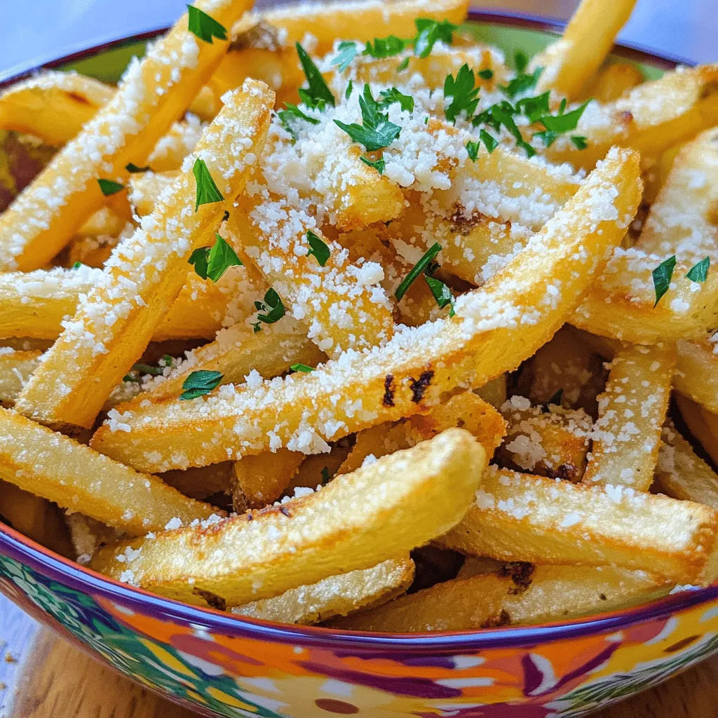 Air Fryer Garlic Parmesan French Fries Crispy Delight