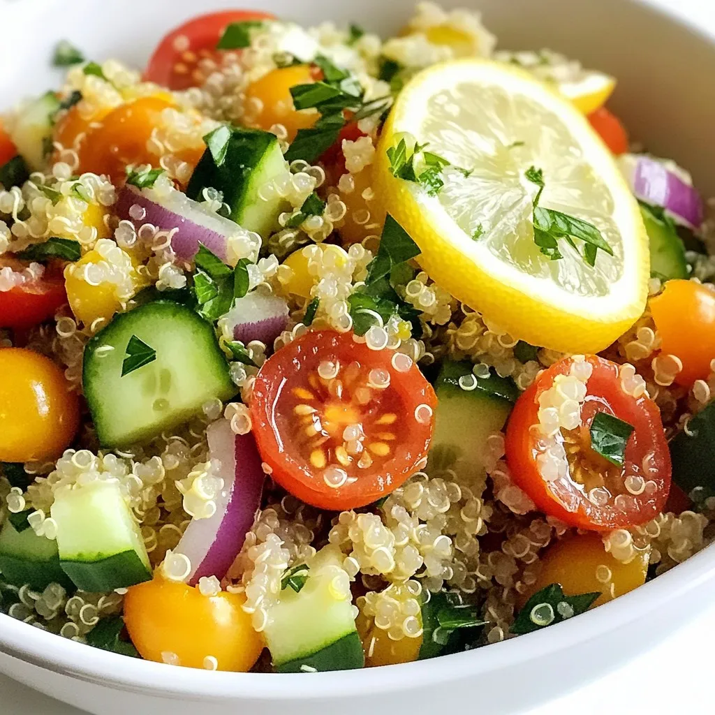 Lemon Herb Quinoa Refreshing and Healthy Meal Idea
