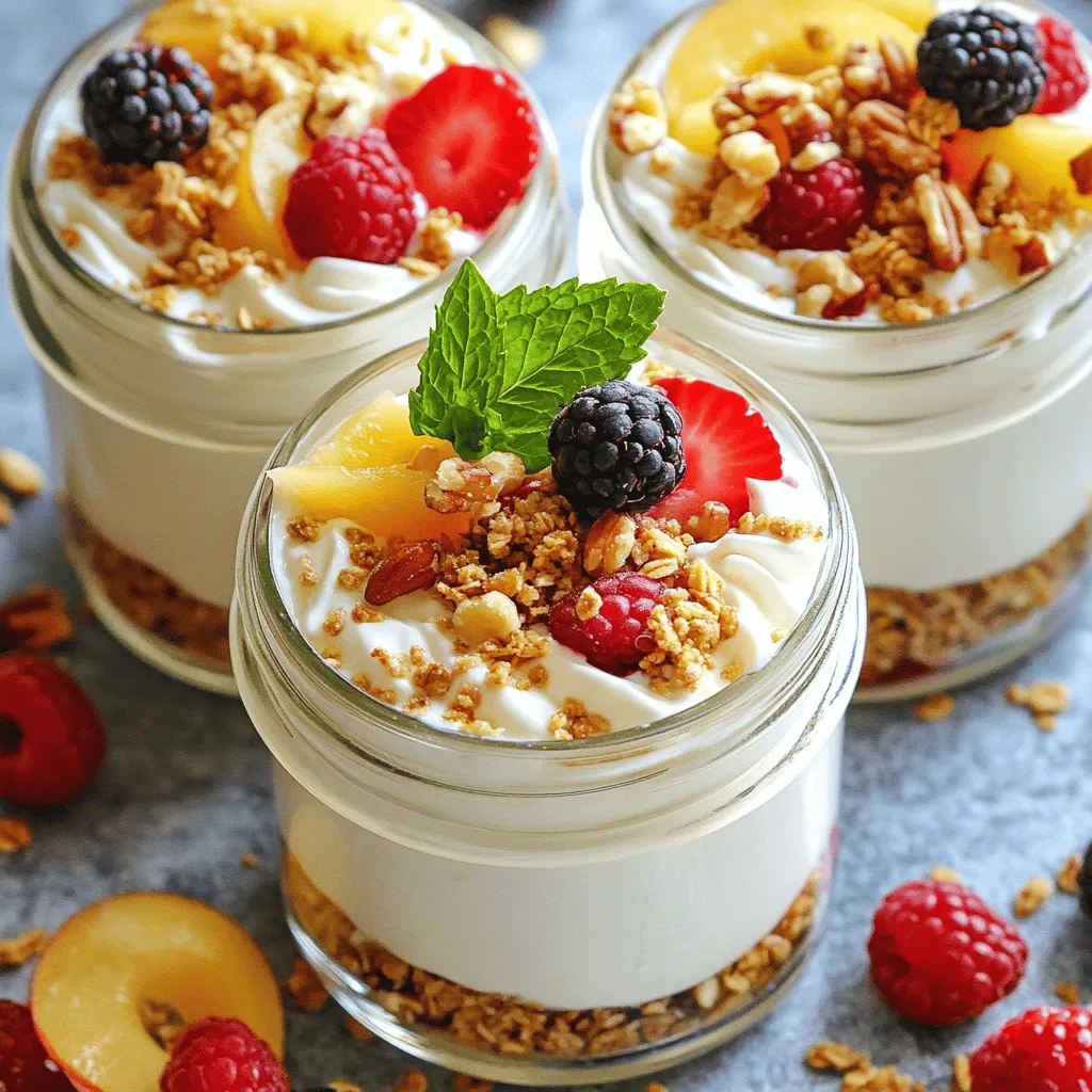 - 1 cup low-fat Greek yogurt - 1 scoop vanilla protein powder - 2 tablespoons almond butter