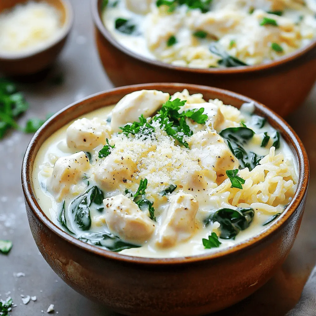 Creamy Garlic Chicken &#038; Rice Bowls Simple Dinner Delight