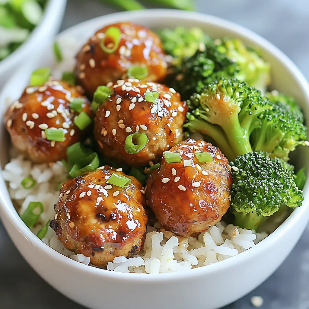 Sweet Soy Glazed Meatball Bowls for Tasty Meals