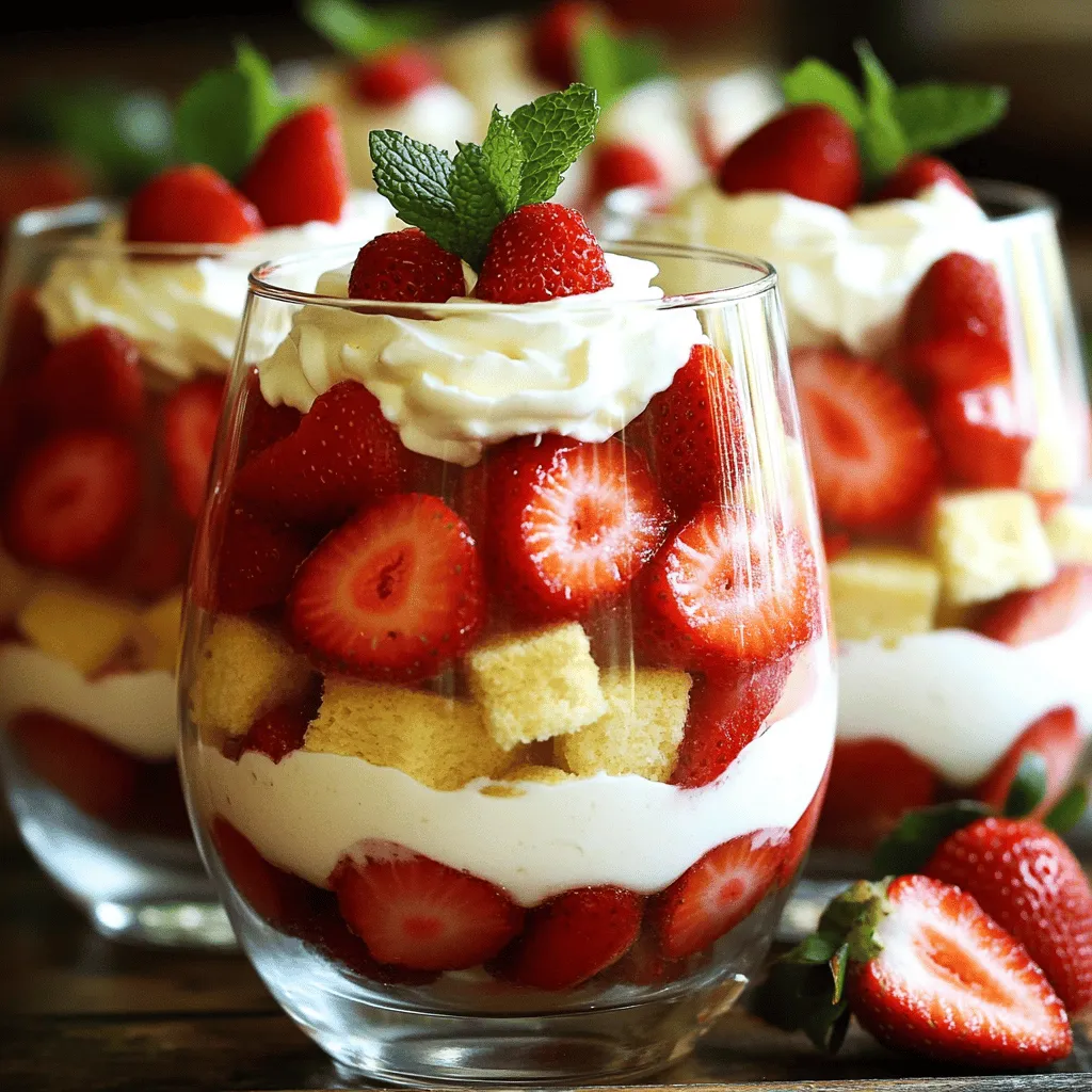 Strawberry Shortcake Trifles Delightful Layered Dessert