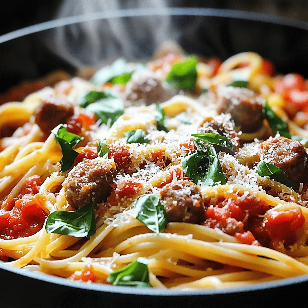 Sizzling Tomato Basil Pasta with Italian Sausage: An Italian Delight