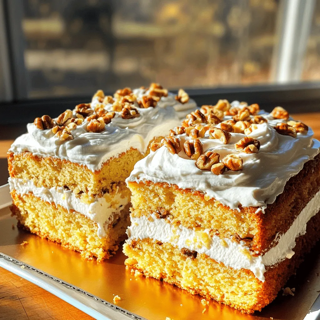Heavenly Banana Walnut Cream Cake Simple and Sweet Treat