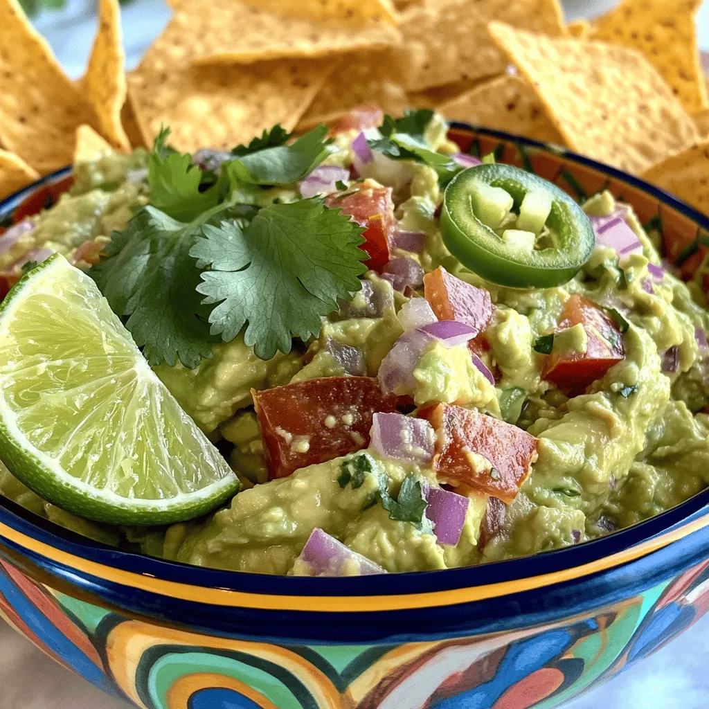 To make the best guacamole, you need fresh ingredients. The key is ripe avocados. They bring a creamy texture and rich flavor. Use three ripe avocados for a good batch. Look for avocados that yield slightly when you press them. This means they’re ready to use.
