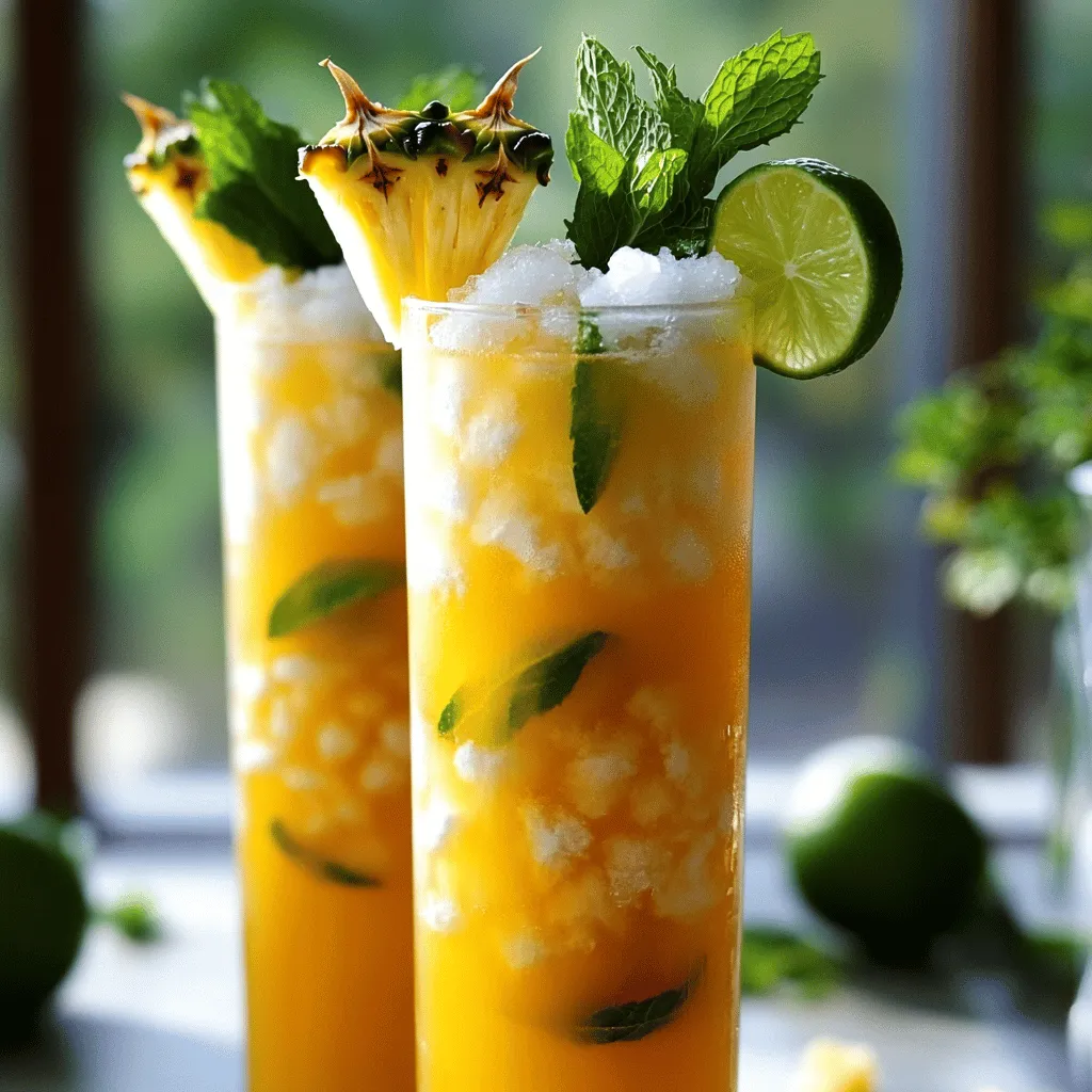 Pineapple Paradise Mocktails: A Refreshing Tropical Delight