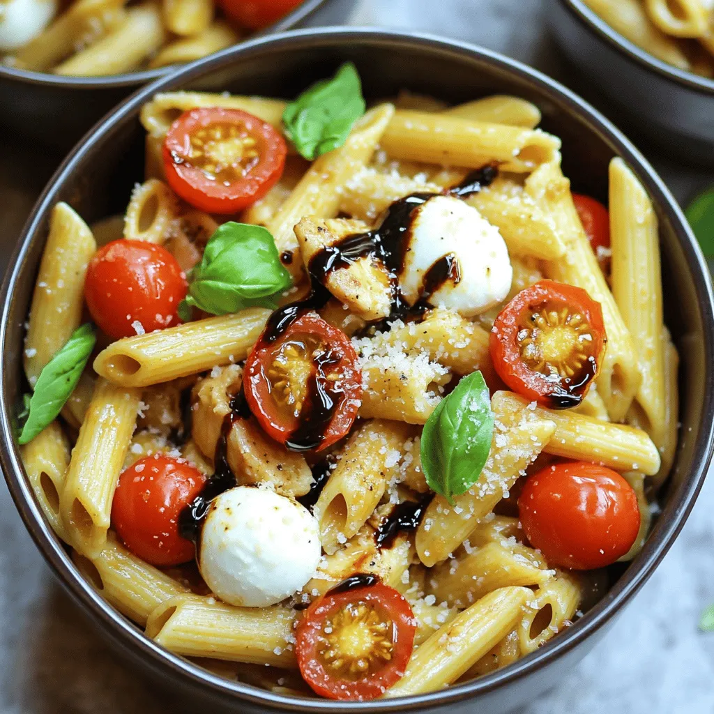 Delicious Bruschetta Chicken Pasta Fresh and Flavorful