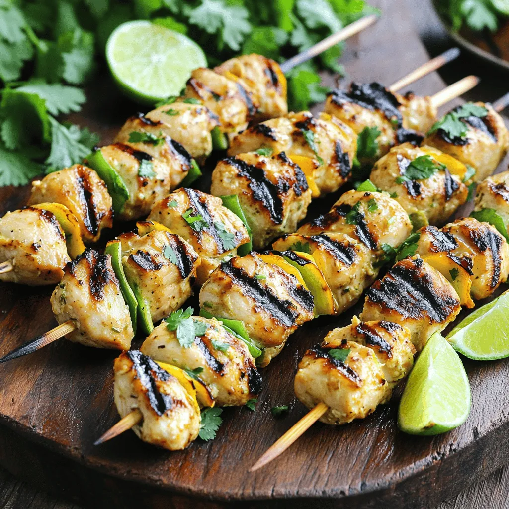 Coconut Lime Chicken Skewers Flavorful Summer Delight
