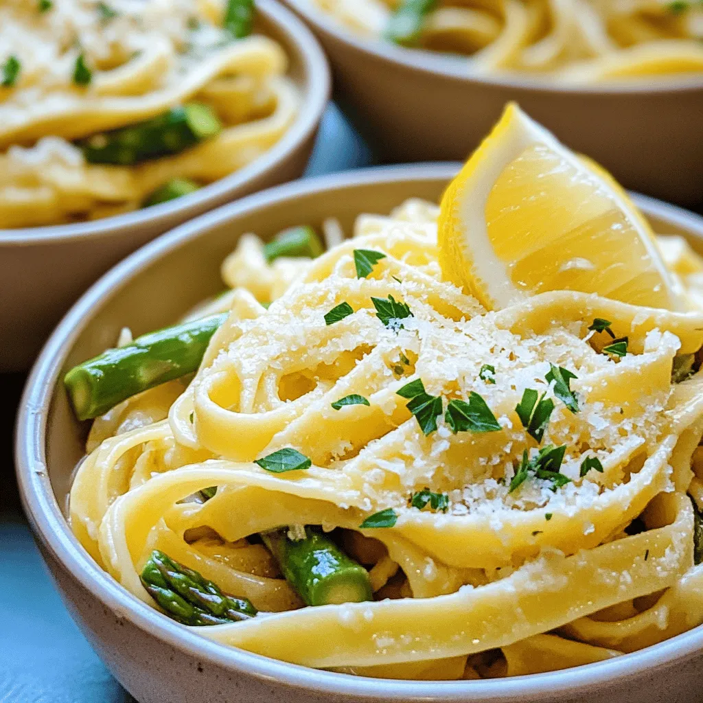 Lemon Parmesan Asparagus Pasta Delightful Dish Today