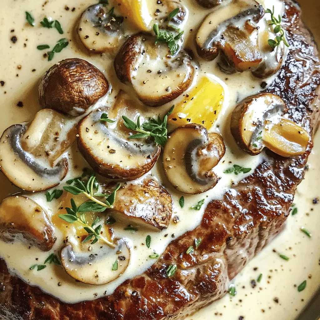 Creamy Mushroom Sauce Recipe for Flavorful Steak Dish