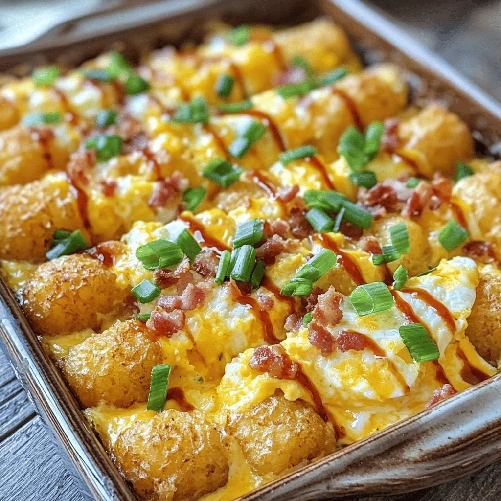 Cracked Out Tater Tot Breakfast Casserole Delight