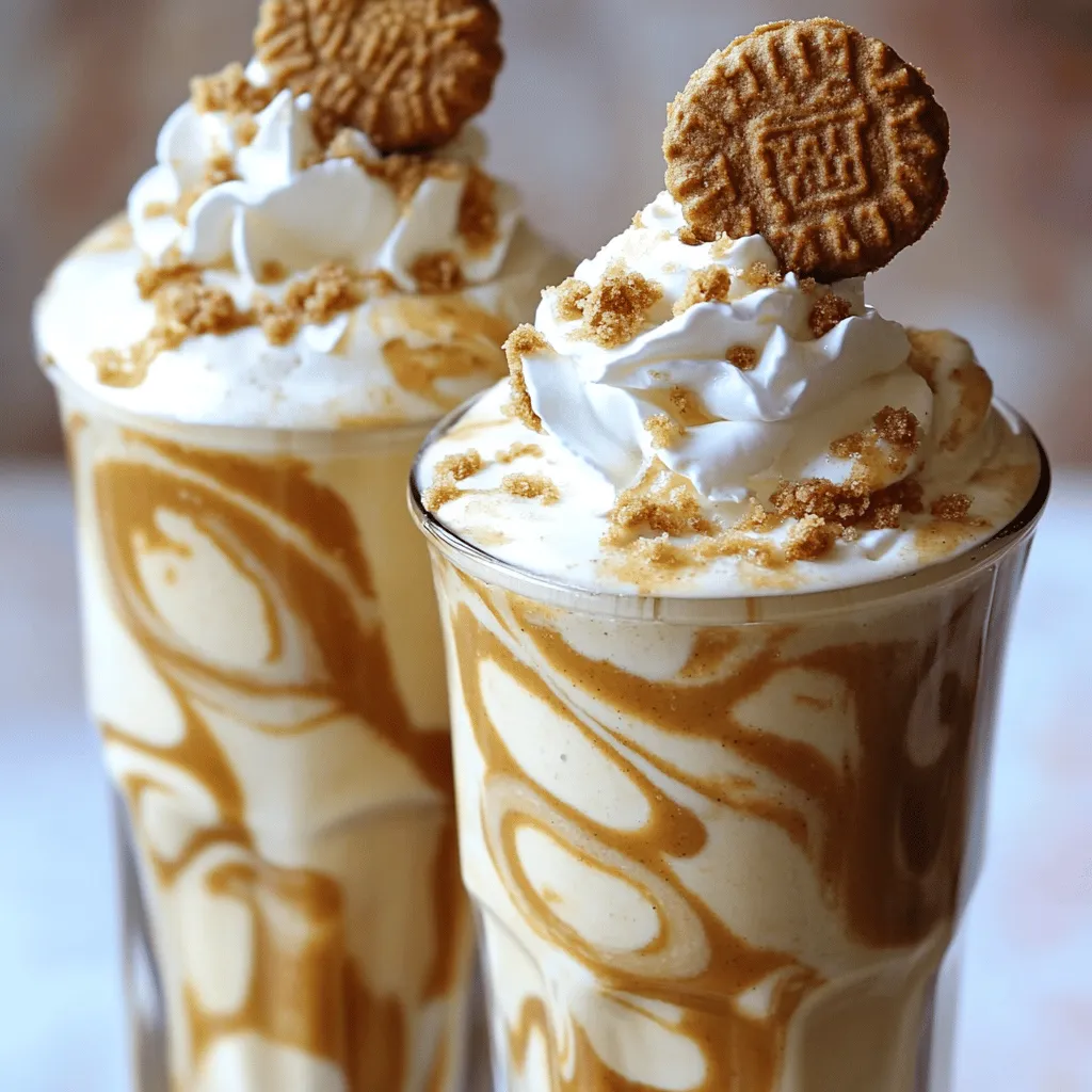To make a creamy Biscoff cookie butter milkshake, you need a few key items. The essential ingredients are simple and delicious. They include: