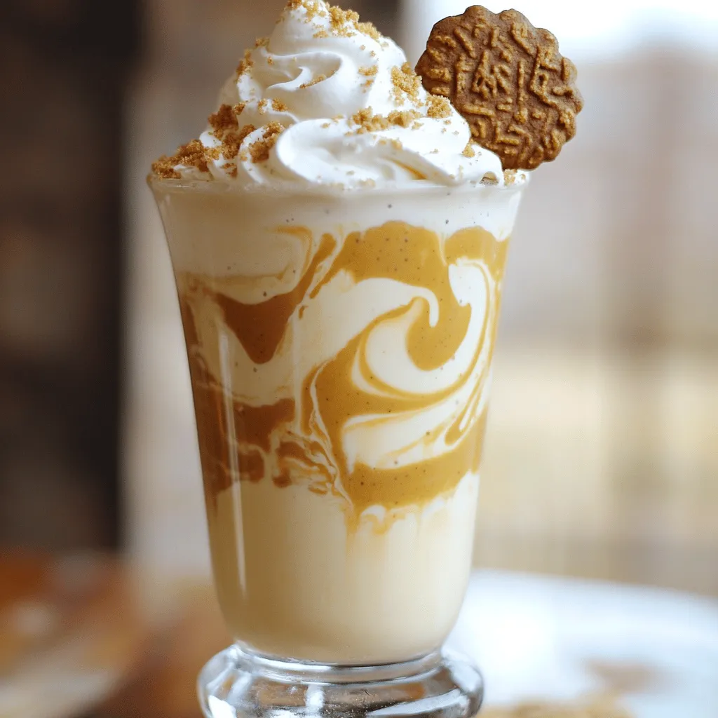 Creamy Biscoff Cookie Butter Milkshake Delight