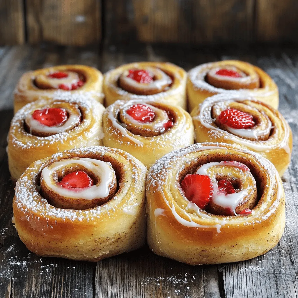 Strawberry Cinnamon Rolls Simple Sweet Delight